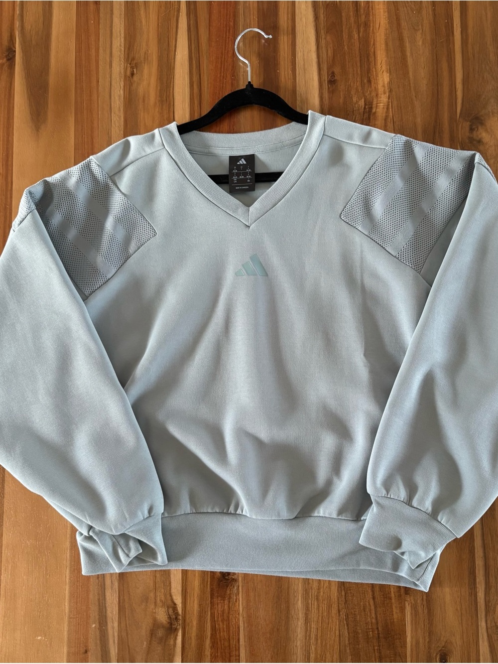 adidas women’s V-Neck Pullover Sweatshirt